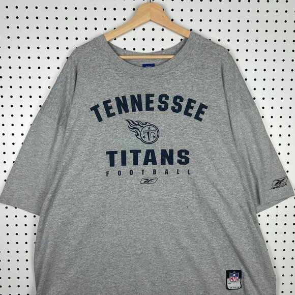Vintage Tennessee Titans T Shirt Size XXL 2XL Reebok Gray Football‎ Comfy Baggy - Picture 1 of 7